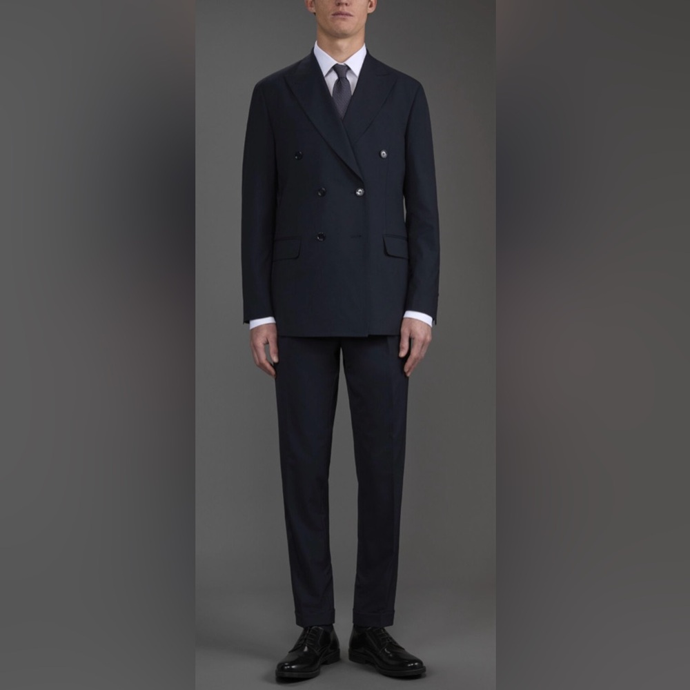 Doppelgänger Double-Breasted dark blue‎  Suit